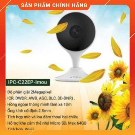 [FreeShip]  Camera IP Wifi Imou IPC-C22EP FULL HD 1080P 2.0Mpx Góc quan sát cực rộng dễ dàng lắp đặt