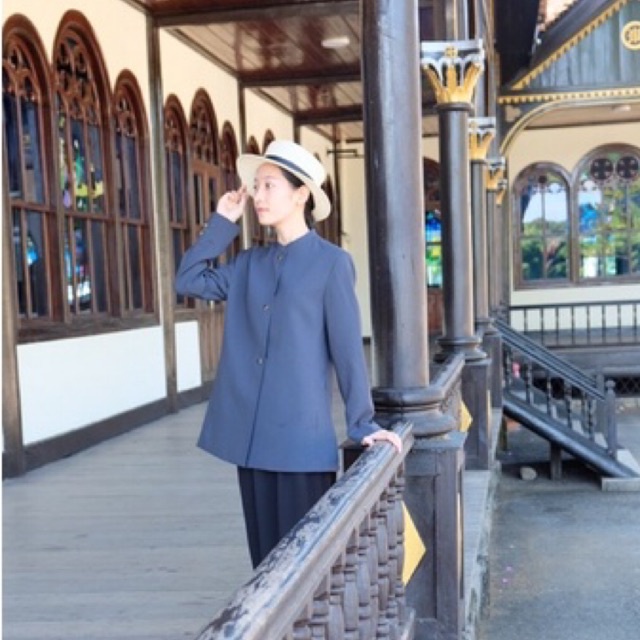 Vest blazer cổ tàu