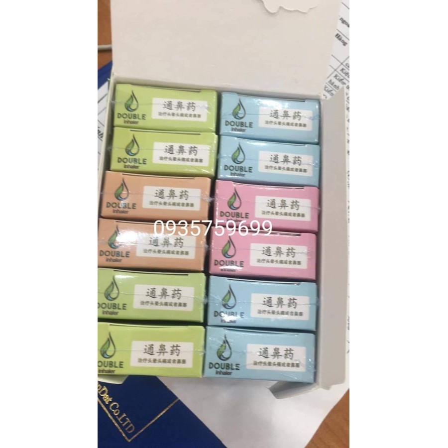 Ống hít thông mũi 2 đầu Thai Herb Double Inhaler