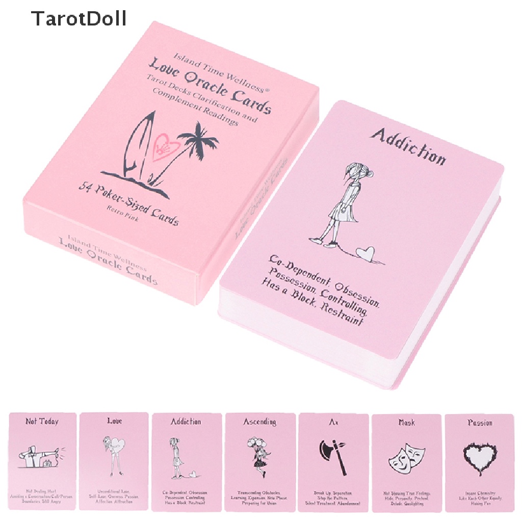 Bộ Bài Tarot Oracle Màu Hồng Xinh Xắn
