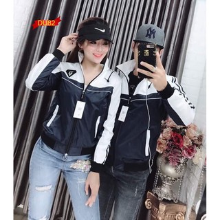 Aó khoác dù nam nữ 2 lớp nón rời