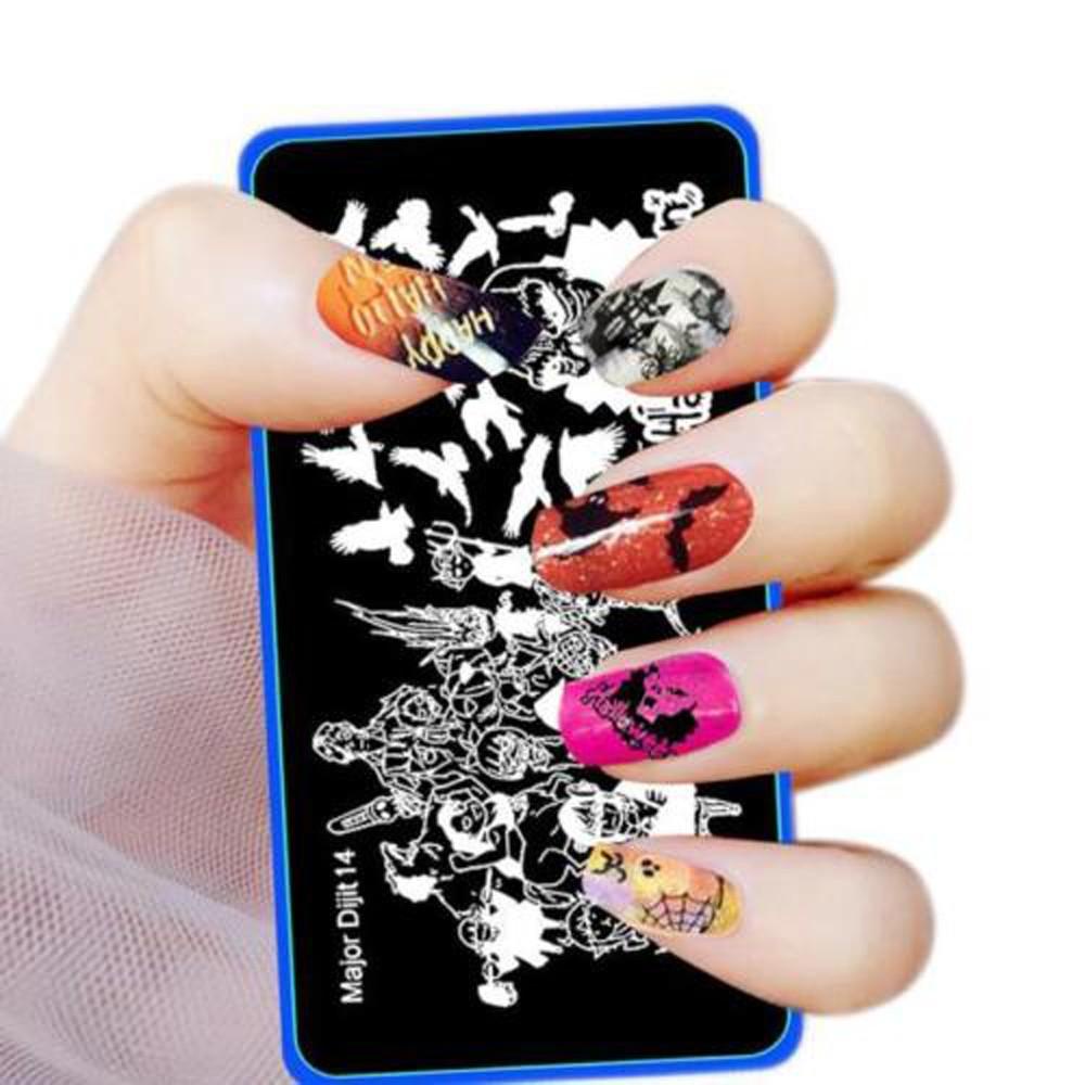 Bảng In Móng Tay Thời Trang DIY Chủ Đề Halloween
