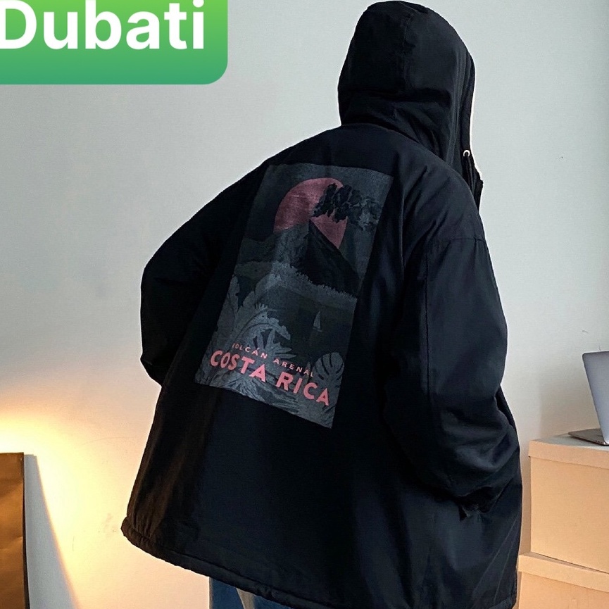 Áo Khoác Hoodie Chất Nỉ Unisex Nam Nữ Phom From Rộng Dài Tay Có Nón Costa Rica- DUBATI FASHION