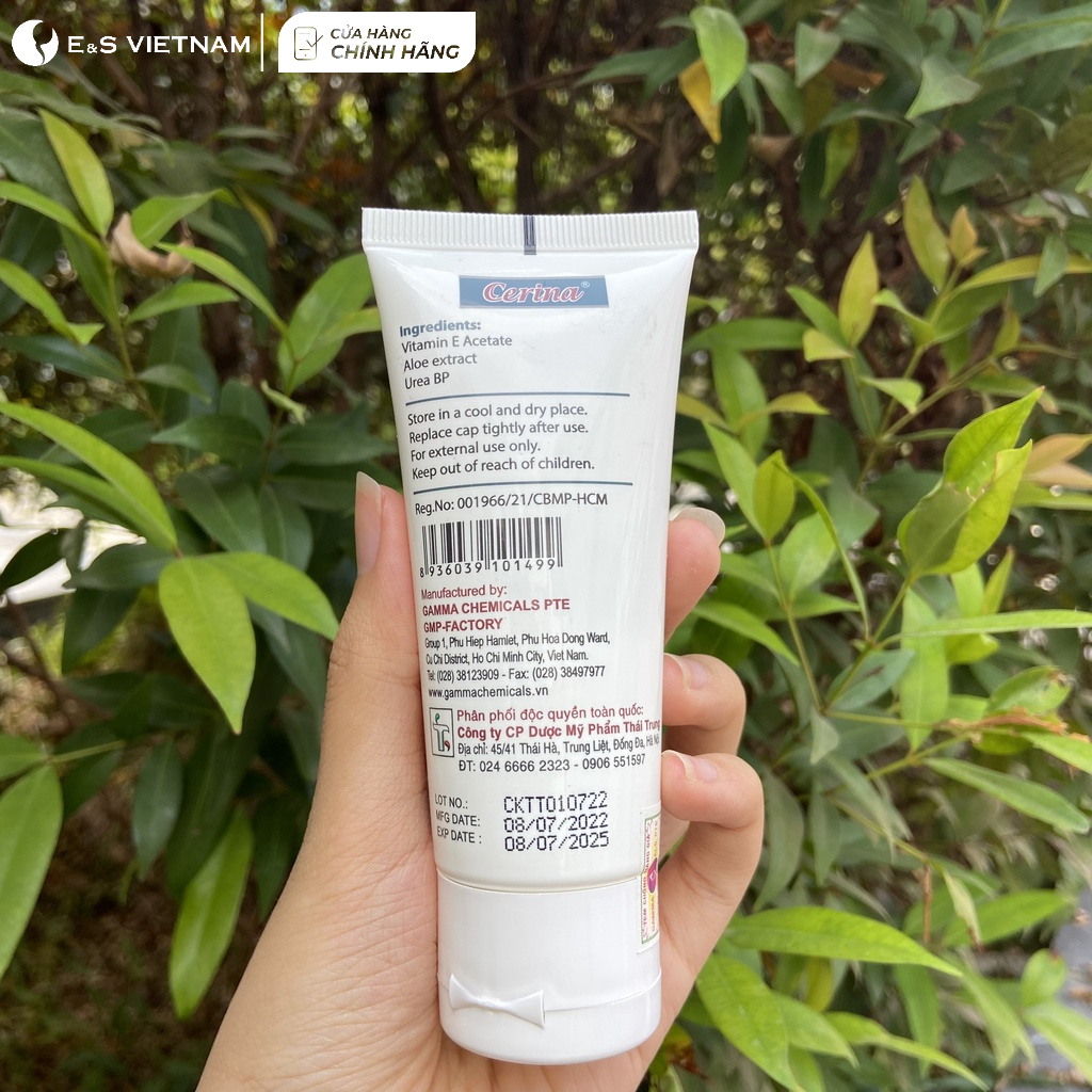 Kem Dưỡng Ẩm Toàn Thân cho Mẹ Bầu và Mẹ Sau Sinh Cerina skin Hydrating cream 50g Cải Thiện Nứt Đầu Ti