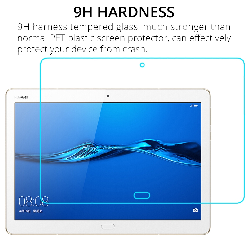 Kính cường lực Phim Bảo vệ màn hình cho Huawei MediaPad M6 10,8 8.4 M5 Lite 10.1 M3 8.0 T5 10 T3 9.6 T3 7.0 WiFi 3G T1 7.0 701U