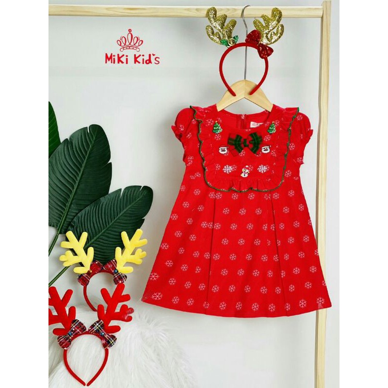 🌲Merry Chrimas Đầm nhung bé gái, Sale! Sale