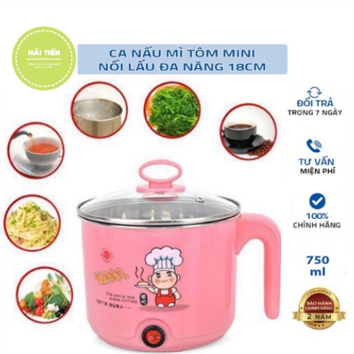 Nồi lẩu Mini, đa năng, nhỏ gọn, Ca Nấu Mì Tôm siêu tiện lợi