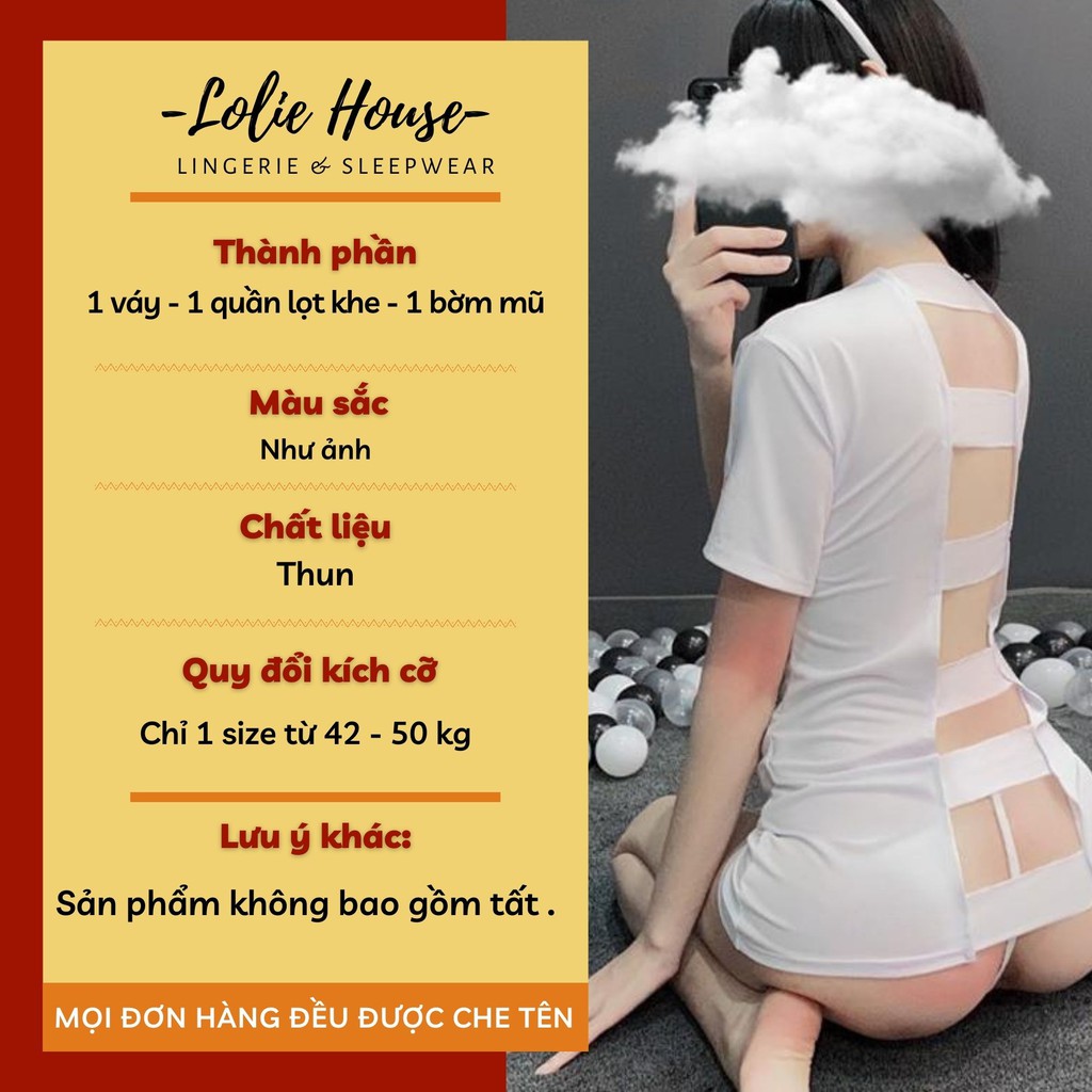 Cosplay y tá sexy gợi cảm - Đồ cosplay sexy y tá anime LOLIE HOUSE - CP28 | BigBuy360 - bigbuy360.vn