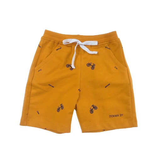 Quần Đùi Short Thun Bé Trai Kenti Kids In Họa Tiết Xe Đạp 100% Cotton, Thoáng Mát, Co Giãn