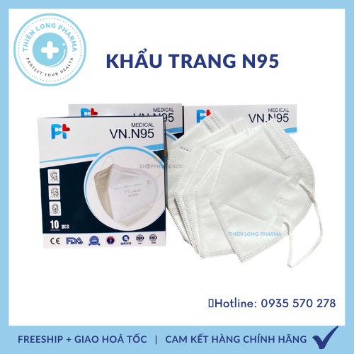 Khẩu trang N95 chính hãng,công nghệ nhật bản, khẩu trang y tế 4 lớp, kháng khuẩn chống bụi siêu mịn