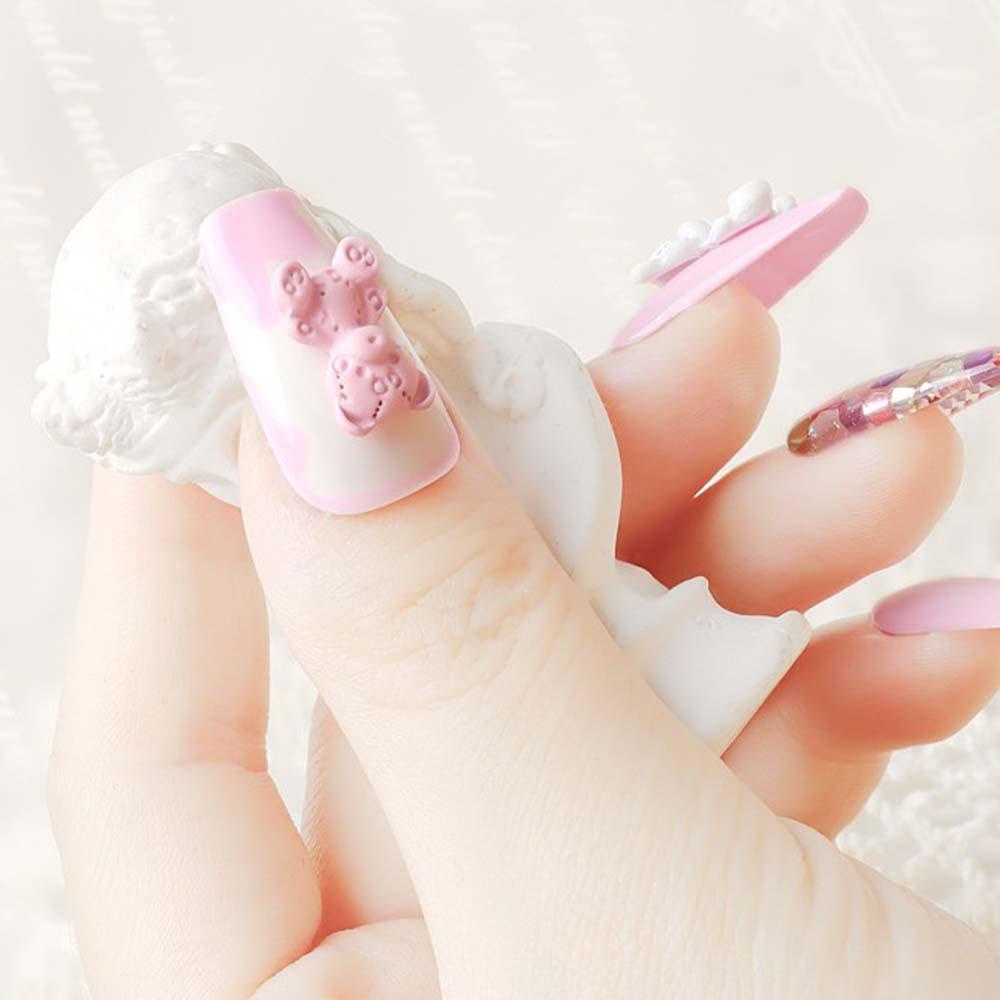 Phụ Kiện Trang Trí Móng Tay Hình Gấu Hoạt Hình Ba Chiều DIY