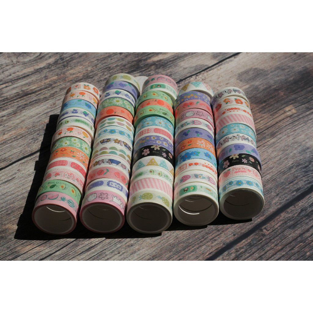 Cuộn Băng Keo Giấy Trang Trí Washi Tape - SP tự chụp, Trang Trí decor sổ