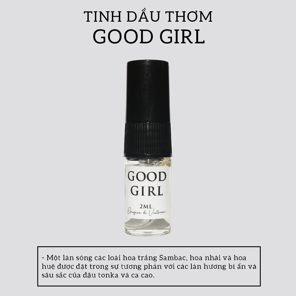 Tinh Dầu Thơm Code Deco Good Girl Cá Tính, Ngọt Ngào, Gợi Cảm 2ml