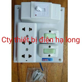 Bản điện Sopoka 1at, 2 công tắc,3 ổ cắm.