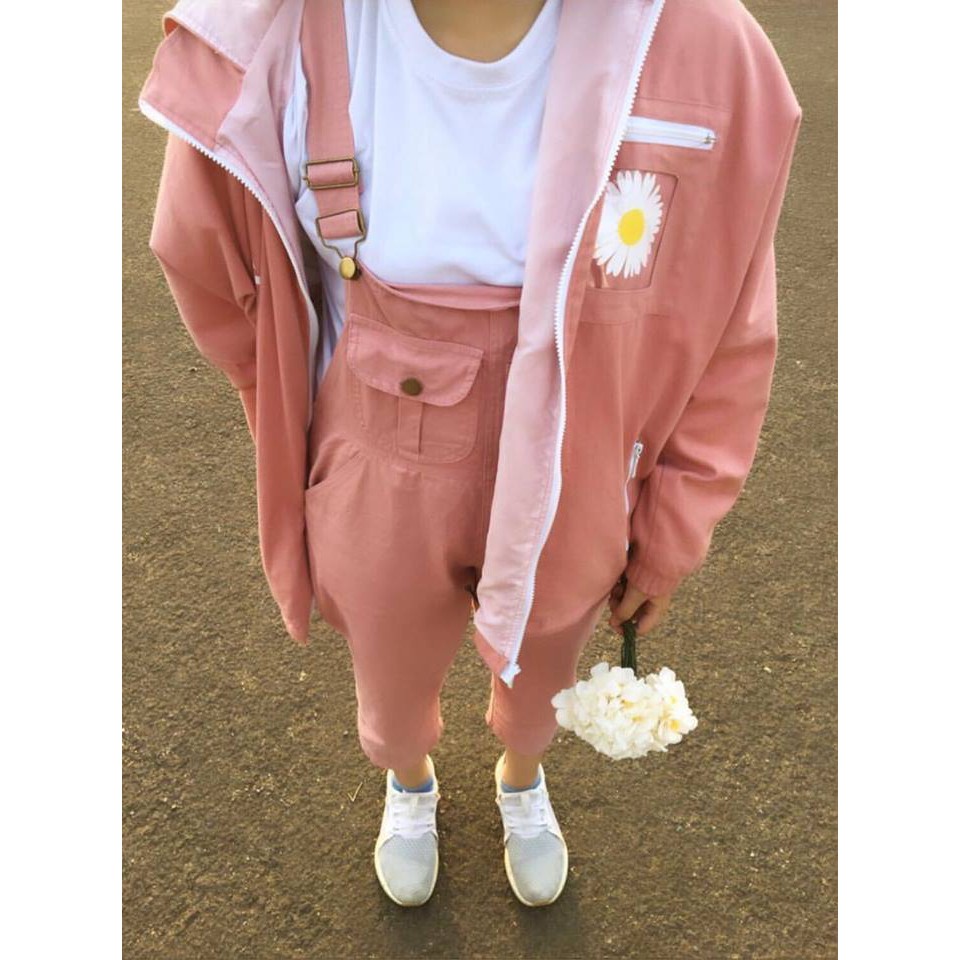 Áo Khoác KAKI SAVAGE DAISY Hồng Ulzzang Unisex 1hitshop | BigBuy360 - bigbuy360.vn