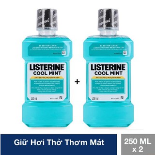 Combo 2 chai nước xúc miệng LISTERINE Thailand 250ml/chai