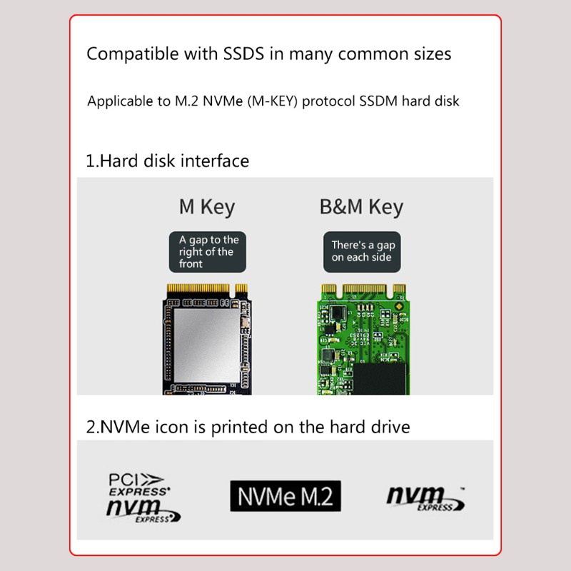 Bộ Chuyển Đổi Usb 3.1 Type-C Sang Pci-E M.2 Nvme Ssd Cho Windows Osx Linux 10gbps | BigBuy360 - bigbuy360.vn