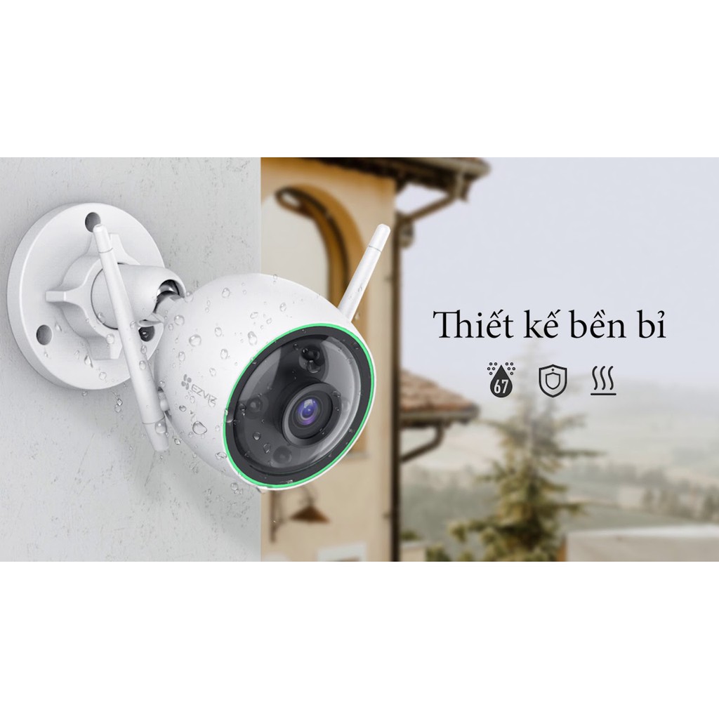 Camera Wifi EZVIZ Ngoài Trời C3N (CS-CV310) 2.0MP 1080P, camera c3n mẫu mới, có màu ban đêm, tích hợp tính năng AI | BigBuy360 - bigbuy360.vn