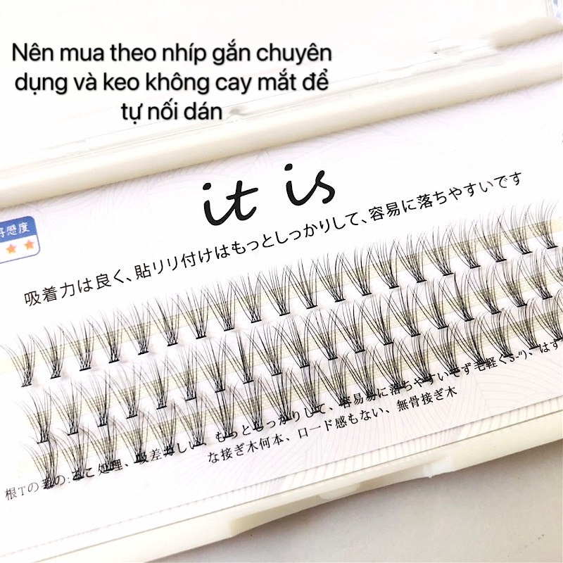Mi chùm dán từng khóm nhỏ