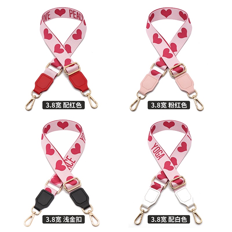 Dây Đeo Túi Xách Bản Rộng 3.8cm Bản Rộng Dễ Điều Chỉnh Hình Trái Tim Độc Đáo Thời Trang Cho Nữ
