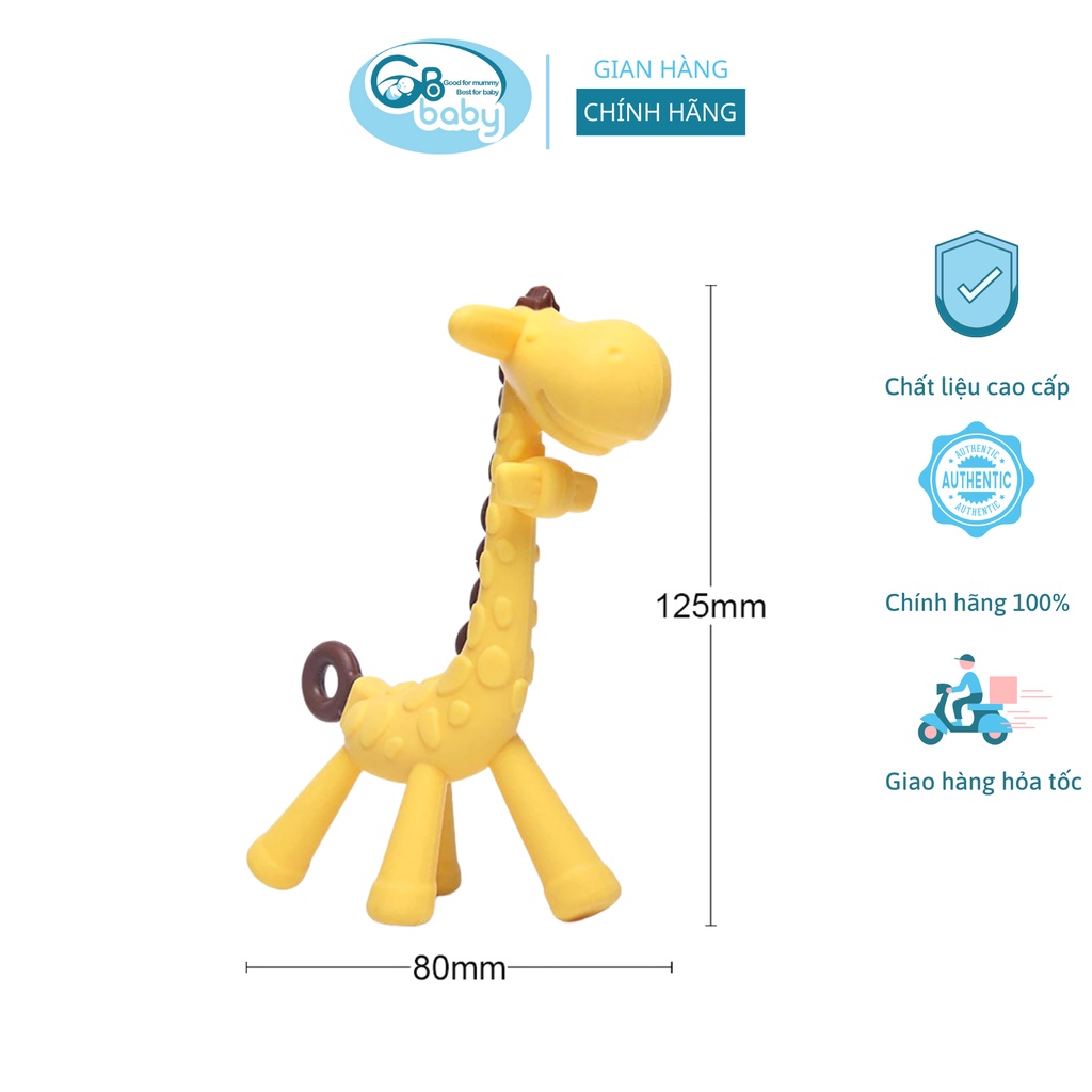 Ngậm nướu Silicon cho bé GB-Baby hình hươu và chuối an toàn cho nướu lợi của bé