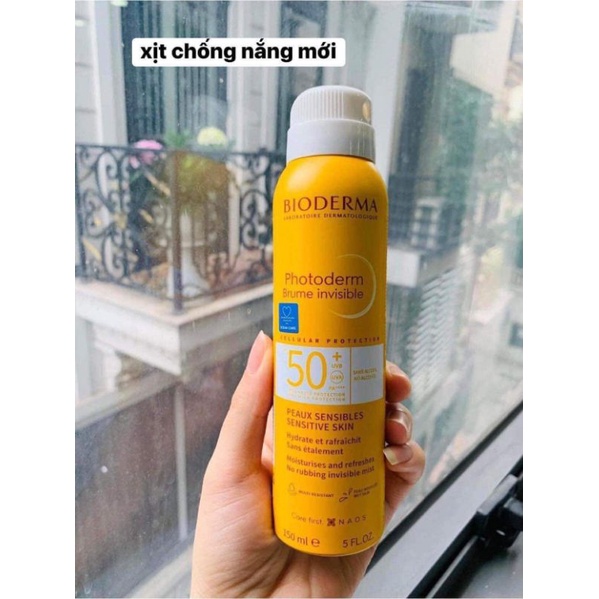 Xịt Chống Nắng Bioderma 150ml SPF 50++ - xuất xứ Pháp