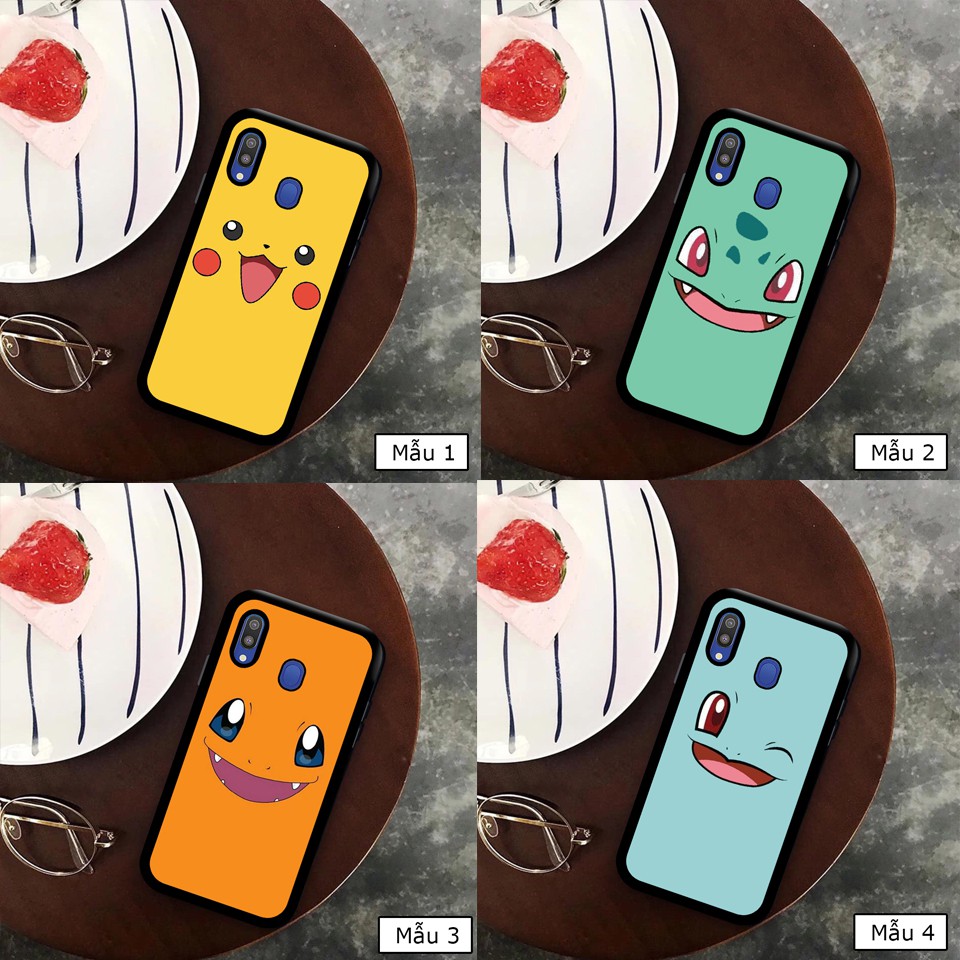 ÔP LƯNG KÍNH POKEMON MẪU ĐẸP - CUTE - ỐP LƯNG SAMSUNG A10 A20 A30 A50  A7(2018) A9(2018) M20 A6(2018) A6+(2018)