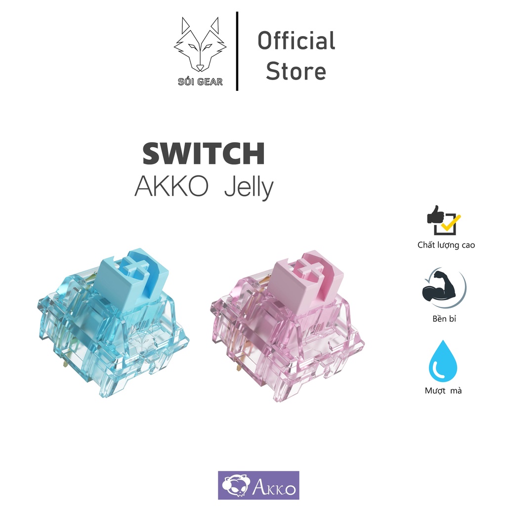 Công tắc bàn phím cơ AKKO CS Switch - Jelly Switch (Custom) - Hộp 45 chiếc