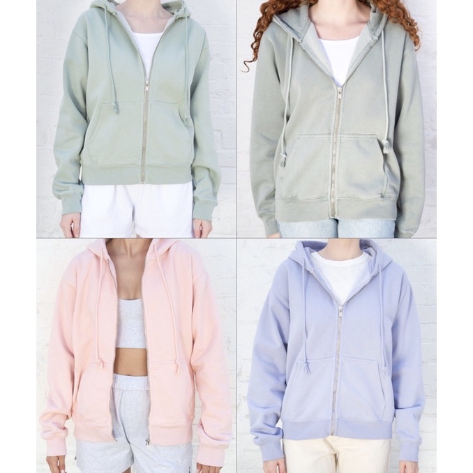 Áo Khoác Regular Christy Hoodie - brandy melville