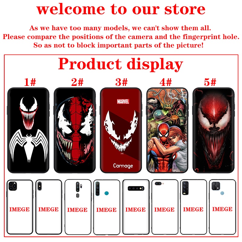 Ốp Điện Thoại Silicon Tpu Mềm Hình Venom Marvel Cho Iphone 8 7 6s 6 Plus 5 5s Se 2016 2020 8 + 7 + Xa134