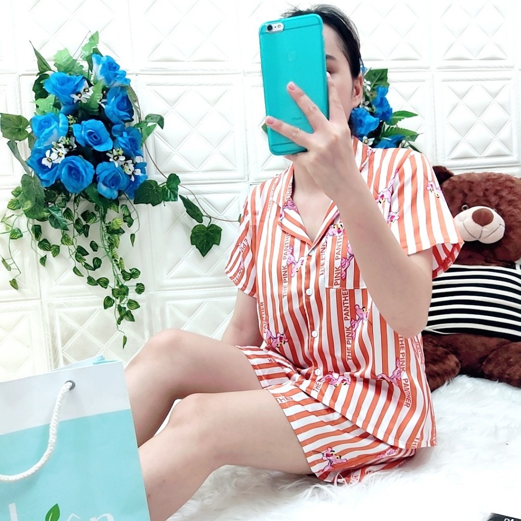 Đồ bộ nữ pijama satin đùi nh04 | BigBuy360 - bigbuy360.vn