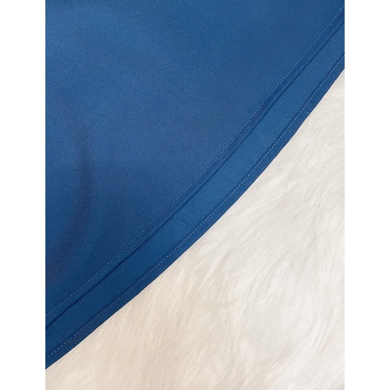 VNU234 - VÁY XANH VINTAGE CỔ V TAY BỒNG | BigBuy360 - bigbuy360.vn