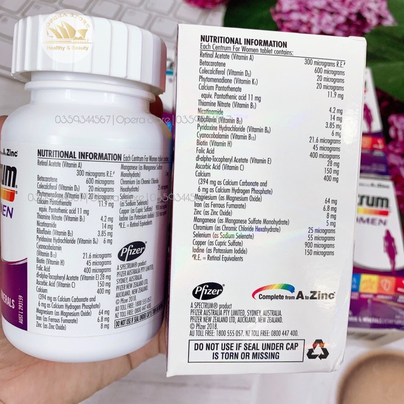 Vitamin nữ Centrum Women 90 viên date 2022 | Thế Giới Skin Care