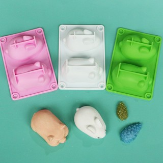Khuôn silicon làm bánh pudding,làm thạch,đậu hũ hình heo và thỏ Goodbabyvn