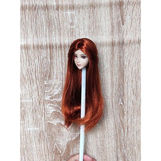 Tóc giả tơ lụa cao cấp handmade dành cho búp bê vòng đầu 11-12,5cm