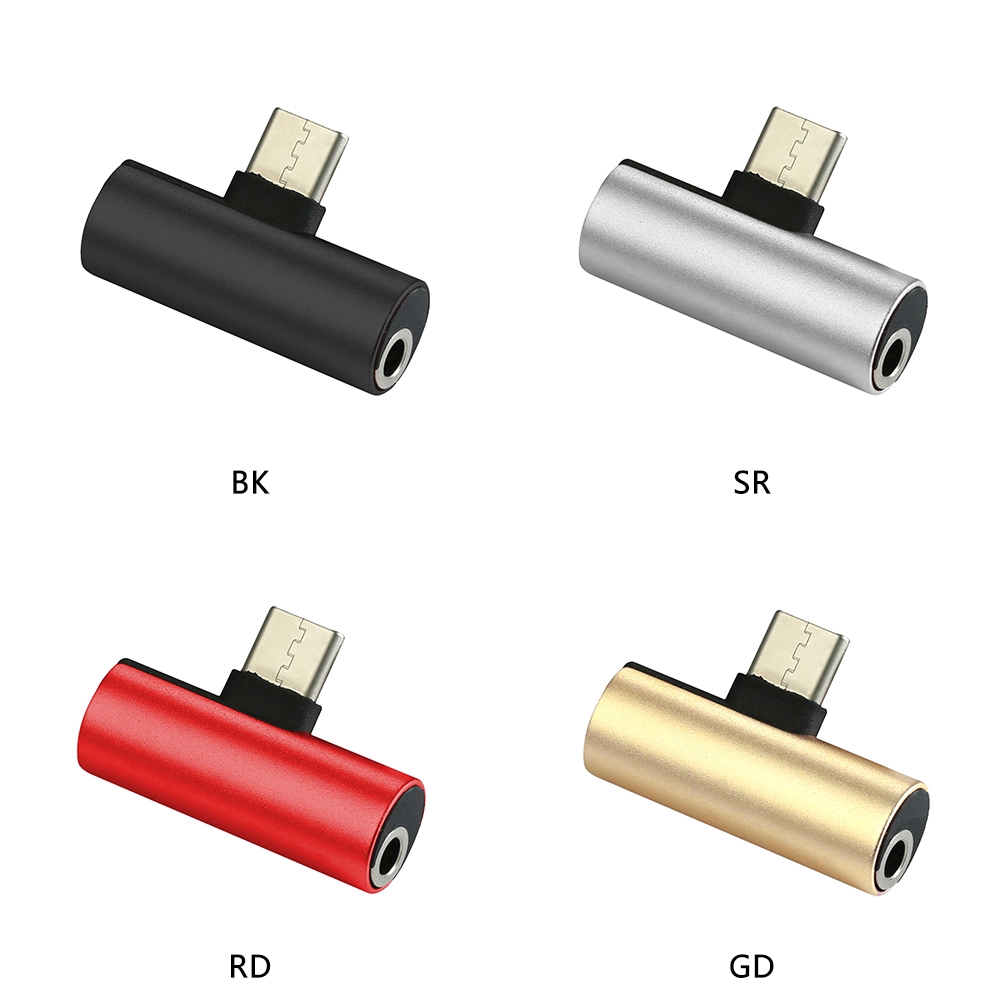 Đầu chuyển đổi từ jack Type-C sang cổng 3.5mm và cổng Type-C 2 trong 1 tiện dụng