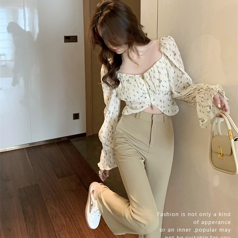 Áo NgắN Tay In Hoa ThờI Trang Cho Nữ