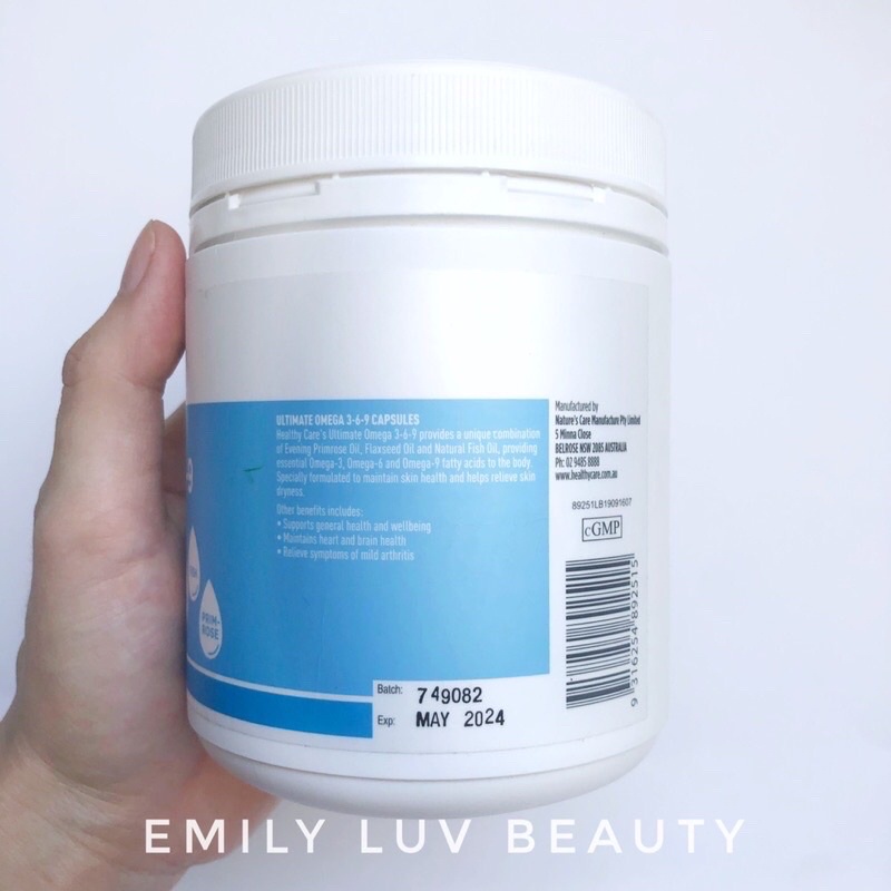 Viên uống Healthy Care Ultimate Omega 369 200 viên