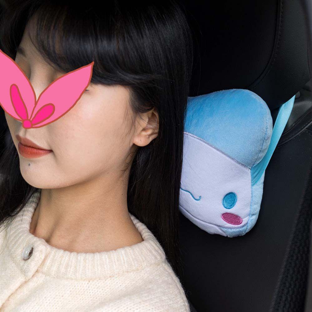Gối Bông Tựa Đầu Hình Chú Chó Hoạt Hình Đáng Yêu Thoải Mái Trang Trí Nội Thất Xe Hơi