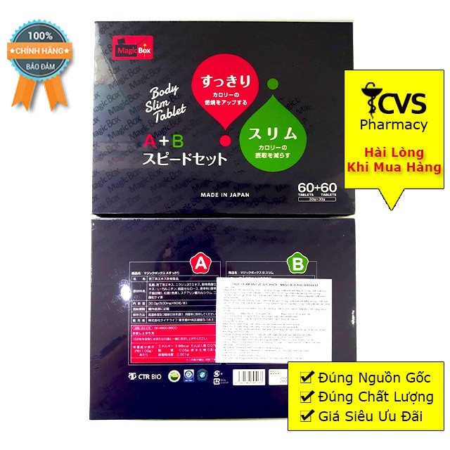 Viên Uống Giảm Cân  A+B / Giảm Cân AB Xuất Xứ Nhật Bản