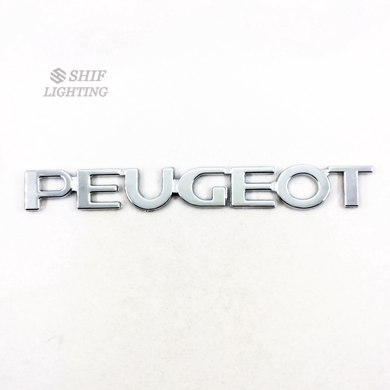 Logo chữ PEUGEOT dán xe hơi trang trí thay thế tiện dụng