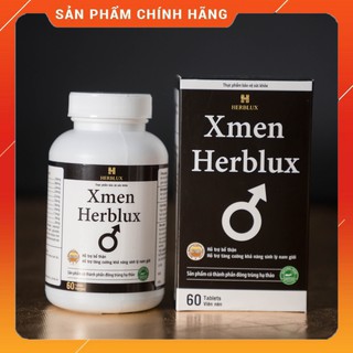 [XMEN HERBLUX] Thực Phẩm Bảo Vệ Sức Khỏe Xmen - Tăng Cường Khả Năng Sinh Lý Nam, Bổ Thận Tráng Dương (Hộp 60 Viên)