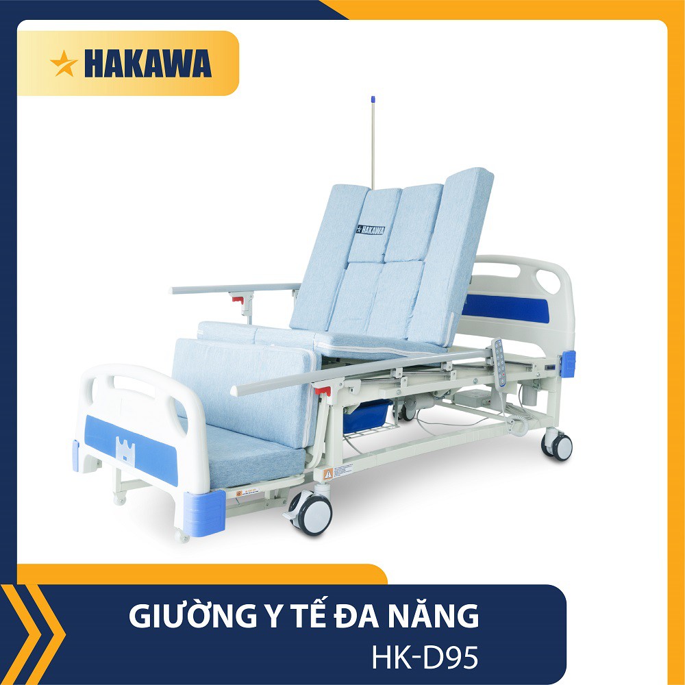 Giường y tế điều khiển bằng remote HAKAWA HK-D95 - Phân phối chính hãng - Bảo hành 2 năm chính hãng