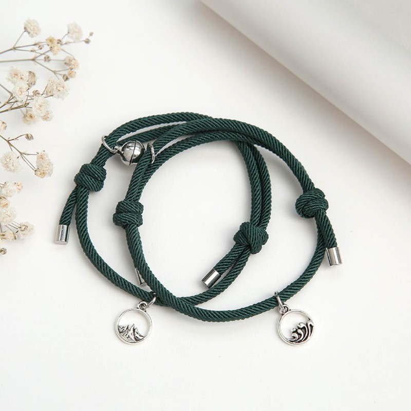 Set 2 Vòng Tay Bện Dây Cho Cặp Đôi