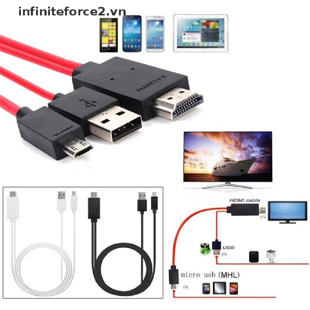 Dây Cáp Chuyển Đổi Micro USB Sang HDMI 1080P HD TV Dành Cho Điện Thoại Android Samsung