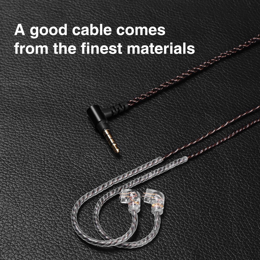 TRN A5 upgrade cable with 4 OCC copper cores 3.5mm with QDC 2pin connect for headphones