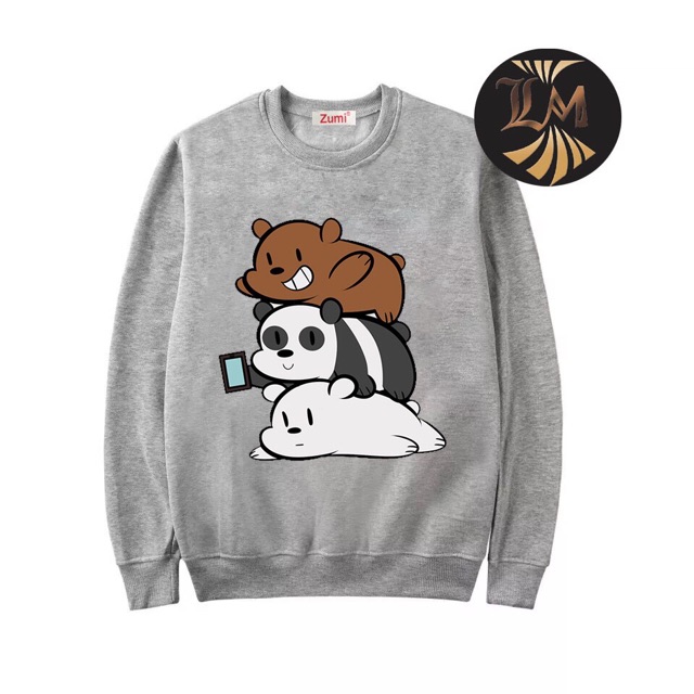 Áo sweater nam nữ đều mặc được 3 gấu có bigszie | BigBuy360 - bigbuy360.vn