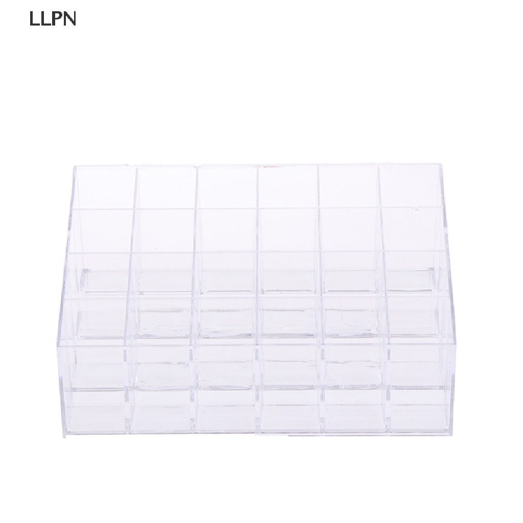 Hộp Nhựa Acrylic 24 Ngăn Trong Suốt Trưng Bày Son Môi / Sơn Móng Tay