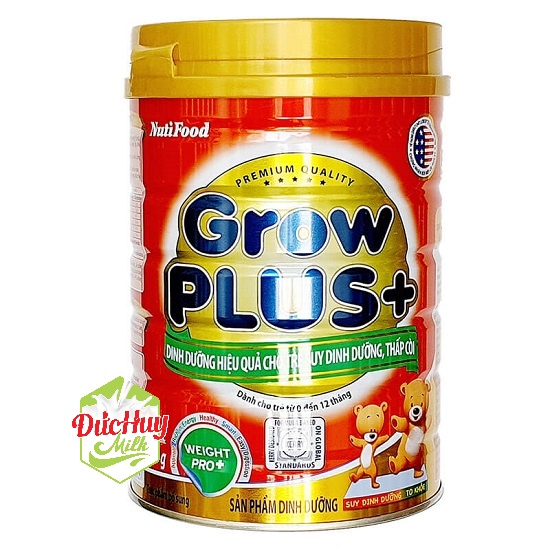 Sữa bột Nuti Growplus Đỏ Lon 350g_780g