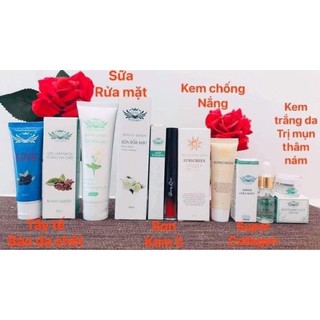 combo 6 món 140k chính hang(chong nang-ttbc-son-serum-kem mụn-sửa rửa mặt-)